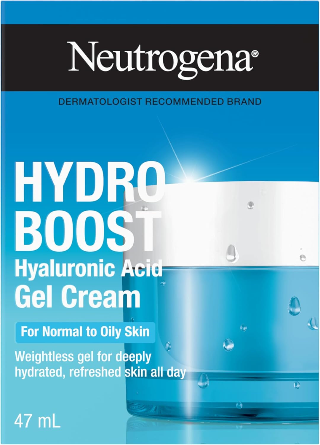 Hydro Boost Gel Cream Face Moisturizer - Oil-Free Facial Cream with Hyaluronic Acid 47Ml