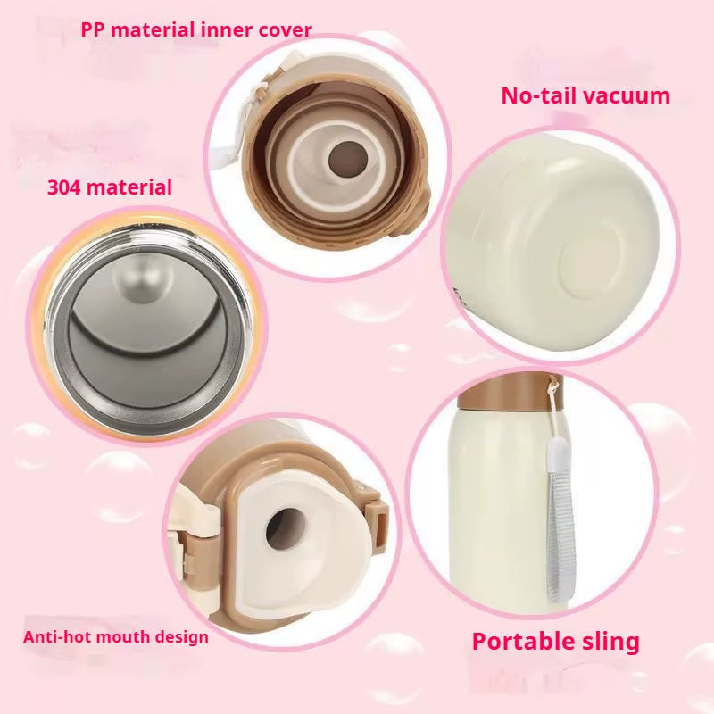 200ML/350ML Stainless Steel Pocket Cup Travel Thermal Coffee Mug Mini Thermos Cup Vacuum Flask Insulated Cup Sport Water Bottle