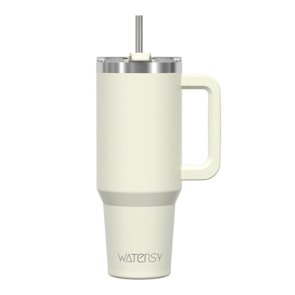 591Ml Stainless Steel Insulated Cup 20Oz Tumbler with Handle and Straw Keep Cold and Hot Thermal Mug Portable Car Travel Mug